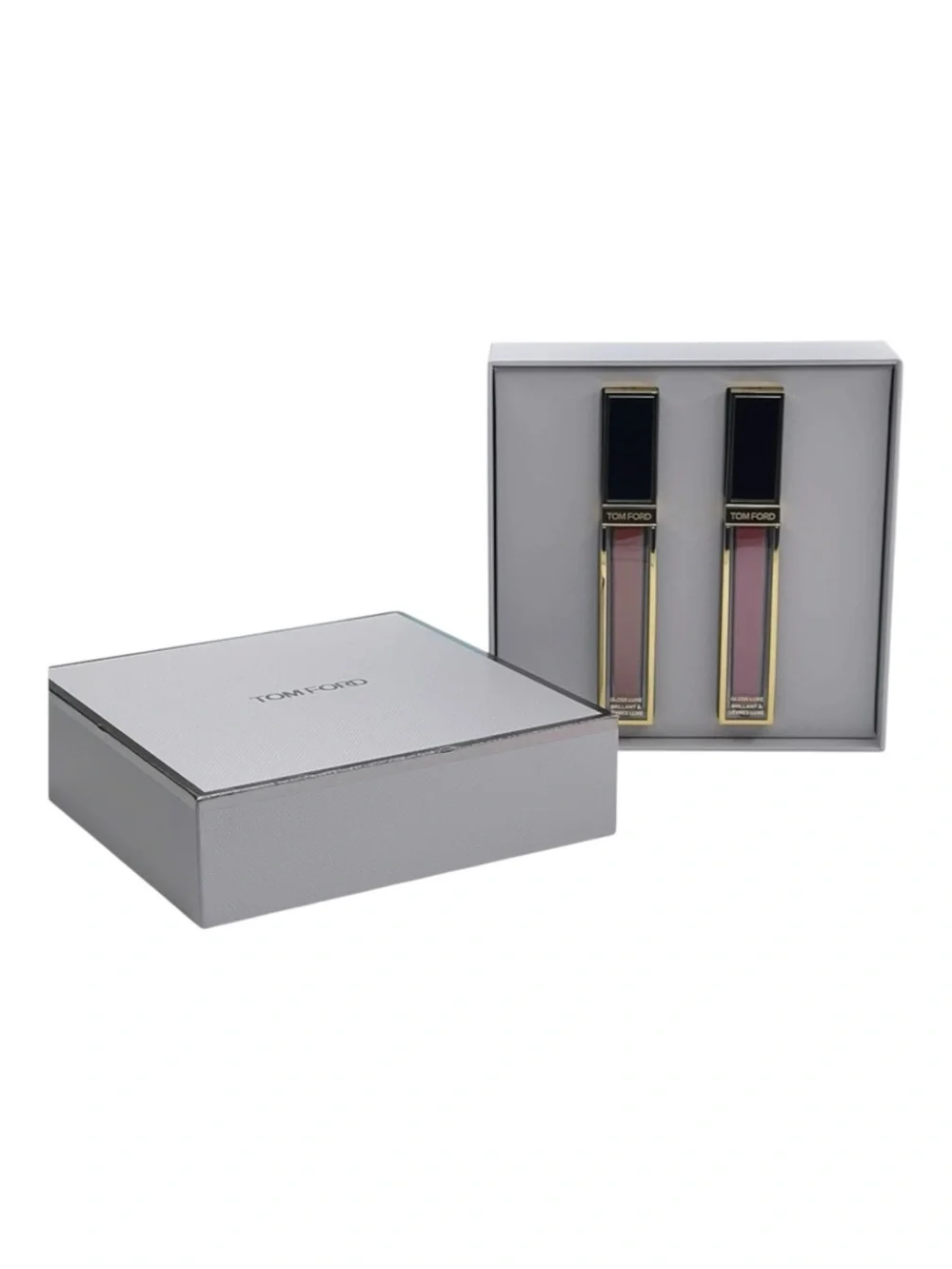 new Tom Ford 𒀮 Gloss Luxe Lip Duo Gift Set 𒀮 08 Inhibition / 22 Sunrise Pink 𒀮